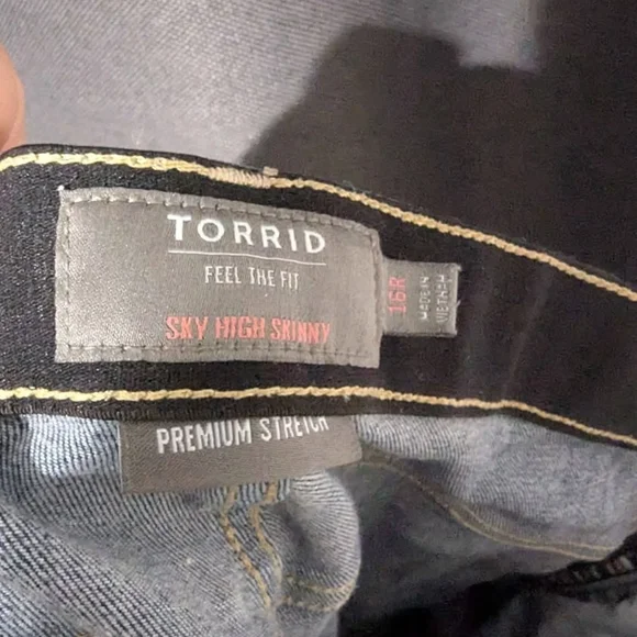 Torrid High Rise Dark Blue Jeans - Picture 2 of 3